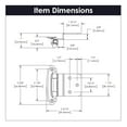 thumbnail image 5 of Hickory Hardware P143-W 3/8-Inch Offset Surface Self-Closing Hinge, White, 5 of 5