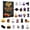 C, variant on Halloween Decor Indoor 24 Day Advent Countdown Calendar Spooky Halloween Decorations Blind Box Resin Ornament Set with Glow In The Dark Mystery Figures for Adults and Families Style A