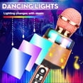 thumbnail image 2 of Wireless Karaoke Microphone Microphone for Kids, Gifts Toys for 4 6 8 10 12 Year Old Girls Boys, Handheld LED Microphone for Home KTV Compatible with Android/PC/Laptops, 2 of 9