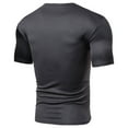 thumbnail image 3 of Icvfdpl Mens Shirts New Sizes Slim Fit Casual Splicing Round Neck Short Sleeved Grey Breathable Mens Undershirts T Shirt Xl, 3 of 3