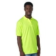 thumbnail image 5 of JERZEES Men’s Dri-Power Polo T-Shirt, Hi Vis Workwear Jersey Shirt, Safety Orange and Green Tee, 4 Pack 2XL, 5 of 6