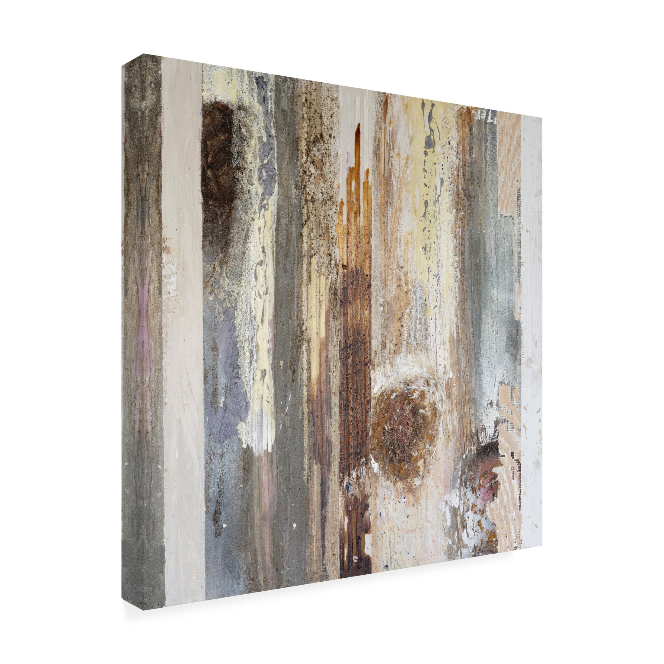Canvas Wall Art - Erin McGee Ferrell 'Textured Grain V' Wall Art for Living Room, Bedroom, or Office Décor by Trademark Fine Art - 14 x 14 Inches
