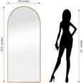 thumbnail image 2 of A2ZHOME Dolonm 71x24 Inch Arch Full Length Mirror – Modern Design Standing Floor Mirror with Gold Wooden Frame (asPic), 2 of 7