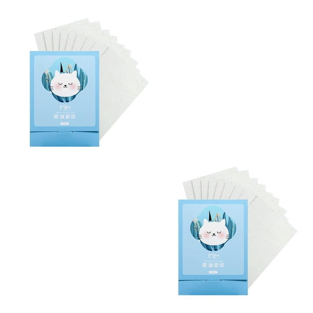 Vogacara 1 caja de hojas secantes faciales, toallitas absorbentes flexibles y convenientes, toallitas de Control de aceite de diario para viajes, Tipo 2 2piezas Vogacara CBP251891