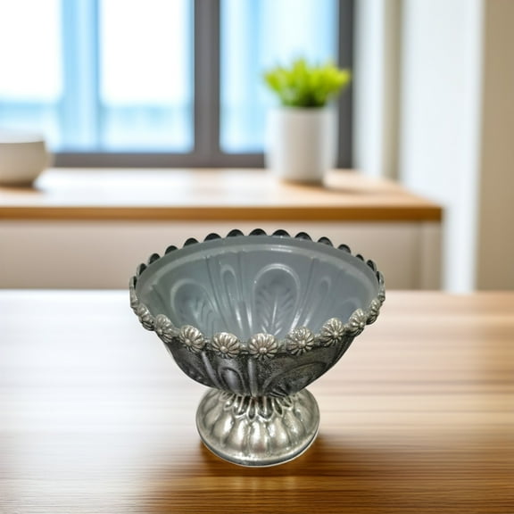 Pretyzoom Metal Flower Buckets Planter Indoor Round Iron 1Set