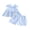 Blue, variant on Gzhioc Toddler Baby Girl Summer Outfits 6 12 18 24 Months 2T 3T 4T Flower/Avocado Embroidery Plaid Bowknot Sleeveless Tank Tops Elastic Waist Shorts Clothes Set