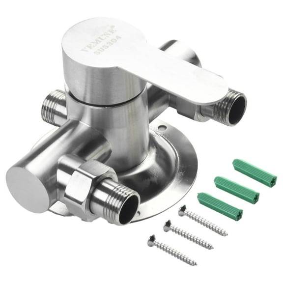 Stainless Steel Shower Faucet Mixer Valve Double Type Bathroom Shower Hot Cold