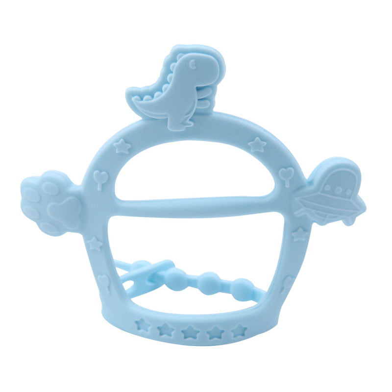 Car Shape Baby Teething Toy Food Grade Silicone Teether Grind Baby Chew 8C 