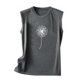 thumbnail image 2 of Aayomet Women Tank Tops 2022 Women's V Neck Lace Trim Casual Tank Tops Sleeveless Blouses Shirts,Dark Gray S, 2 of 3