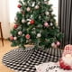 thumbnail image 4 of Faldón para árbol de Navidad LAVENSA Home Buffalo Plaid, 122 cm, negro, 4 of 5