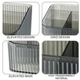 thumbnail image 4 of Organizador de brochas de maquillaje Dinheiro, con 5 compartimentos, soporte para encimera de caja de almacenamiento de escritorio, 17,5*15*11 cm, 4 of 5