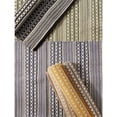 thumbnail image 5 of Contemporary Home Living 2' x 3' Dobby Striped Hand-Loomed Area Throw Rug - Black and Cream, 5 of 11