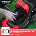 thumbnail image 5 of Electric Lawn Mower, PowerSmart 40V 17'' Push Lawn Mower, 3-in-1 Cordless Lawn Mower Battery Powered, Walk-Behind Lawn Mower with Charger, 5 Height Adjustable, Foldable for Small Space, RD, 5 of 8