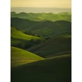 thumbnail image 2 of Chengming 12x14 Gold Ornate Wood Framed with Double Matting Museum Art Print Titled - Rolling Hills, 2 of 4