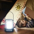 thumbnail image 2 of TFixol Portable Camping Lantern with USB Fast Charging, Dual Light Modes (White/Warm), Candle Flame Effect, Power Bank Function, 2400mAh Battery, IPX4 Waterproof, Compact Design, Black, 2 of 6