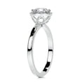 thumbnail image 2 of Bella Jewel 1.9 Ct VVS1/D Cushion Cut Lab Created Diamond Rings for Women's - 14K White Gold Plated Rings - Wedding Rings - Engagement Wedding Diamond Rings for Women's - Halo Diamond Rings, 2 of 3