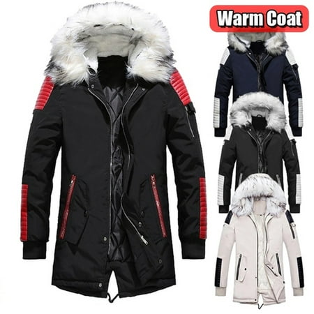 2019 New Winter Jacket Men Thicken Warm Parkas Casual Long Outwear Hooded Collar Jackets and Coats Men veste