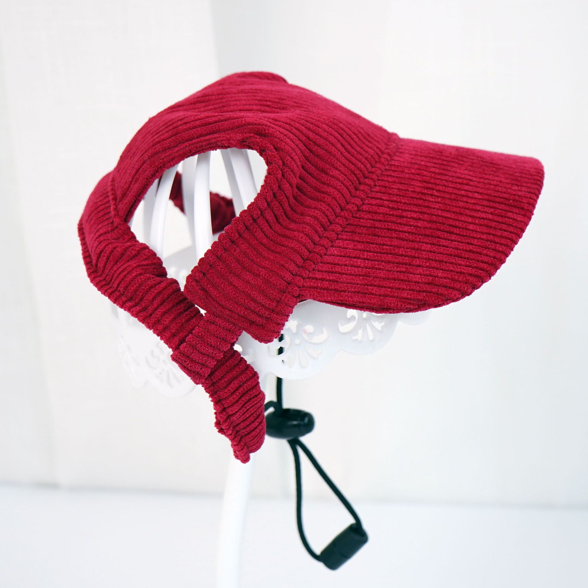 Sun Hat for Pets with Ear Holes Adjustable Dog Beach Hat Summer Sun Visor Cap Breathable Dog Baseball Cap for Medium Large Dogs Daily Walks