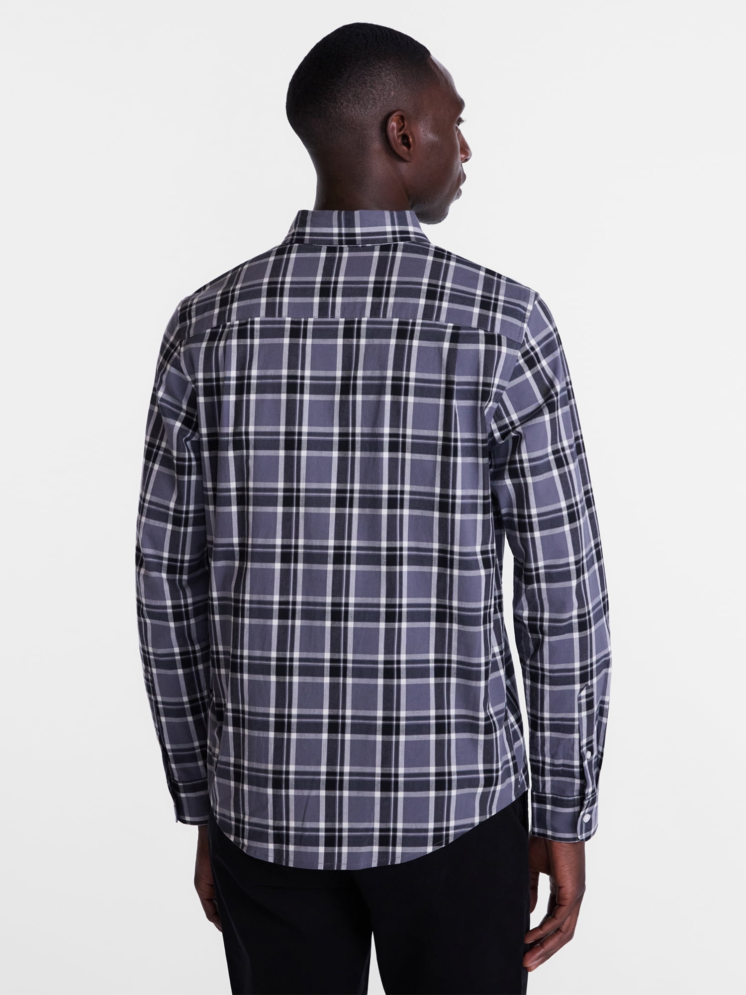 George Men's Poplin Shirt with Long Sleeves, Sizes S-3XL, LT-4XLT, 2XB-6XB