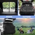thumbnail image 3 of Car Camping Tailgate Mesh Screen for SUV, Magnetic Car Tailgate Mosquito Net with Zipper, Universal SUV/MPV Tailgate Back Door Mosquito Net Car Camping Essentials (58" L x 57" H, Black), 3 of 7