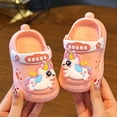 thumbnail image 5 of WUANDIXFA Toddler Little Kids Clogs Slippers Sandals, Non-Slip Girls Boys Clogs Slide Lightweight Garden Shoes Slip-on Beach Pool Shower Slippers (Pink, 5), 5 of 6