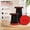 Black Red, variant on Collapsible Folding Camping Stool, Portable Telescoping Compact Chair, Lightweight Retractable Seat or Foot Rest for Travel, Outdoor, Parties, Queues
