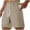 Khaki, variant on ZQUUVOU Men's Loose Sports Shorts Bermuda Waist Drawstring Casual Shorts For Men's Shorts Olive Green