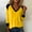Yellow, variant on BUIGTTKLOP Womens Long Sleeve Tops Casual V Neck Color Block T Shirts Lightweight Loose Fitting Tees