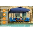 thumbnail image 2 of KAMPKEEPER 10x10 Pop Up Commercial Canopy Tent - Waterproof & Portable Outdoor Shade with Adjustable Legs, Air Vent, Carry Bag & Sandbags (Navy Blue), 2 of 8