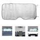 thumbnail image 5 of EeaseMX Parasol para coche de 140 x 70 cm, reflectante, plateado, para ventana frontal, protección solar, doble protección contra rayos UV., 5 of 7