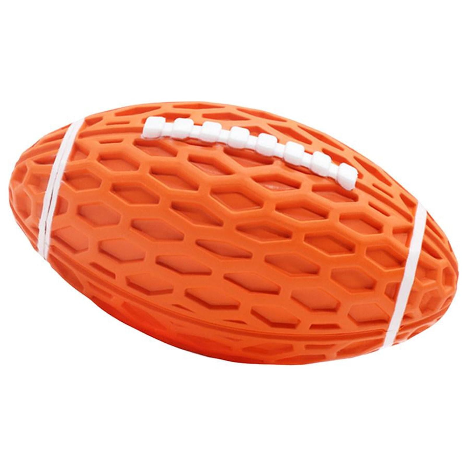Bvdfgk Dog Toy Balls ,Interactive Ball, Rugby ,Pet Squeaky Toys ,Balls Dog Chew Toy for Orange Large
