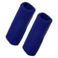 thumbnail image 1 of 1 par de muñequeras, muñequeras de algodón absorbente de sudor, hilo de látex, azul, 8x15 cm, 1 of 7