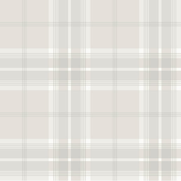 Advantage Sala White Plaid Wallpaper, 20.9-in by 33-ft, 57.48 sq. ft.