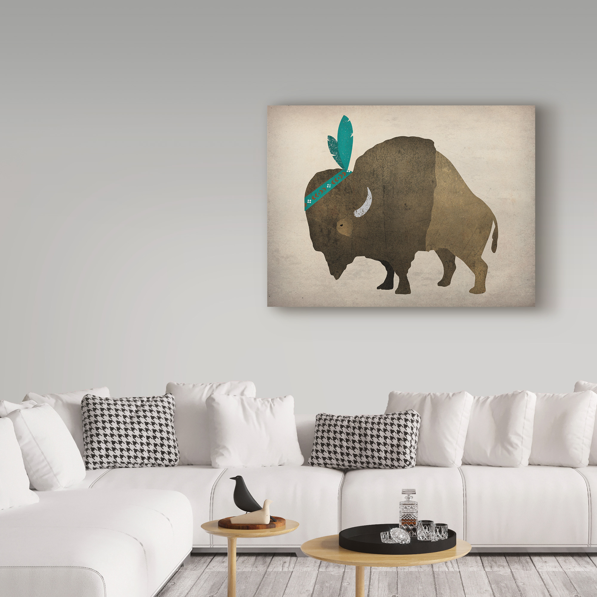 Trademark Fine Art 'Buffalo Bison III' Canvas Art by Ryan Fowler