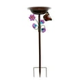 thumbnail image 2 of Baño para Pájaros de Exterior, Baño para Pájaros de Jardín, Arte de Hierro, Soporte con Estaca, Elegante Bebedero para Patio, Jardín, Césped, Decoraci Vistoso, 2 of 8