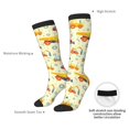 thumbnail image 4 of Goofa Heavy Equipment Pattern Adult Stockings, Color-Block Knee High Socks, Comfortable and Breathable, Soft and Stretchable, Sports, and Decoration, 4 of 5