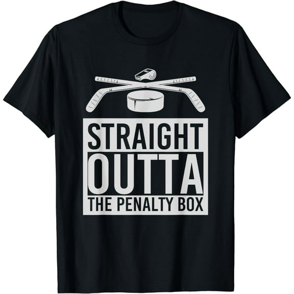 Straight Outta The Penalty Box Hockey Player Gift Ice Hockey T-Shirt