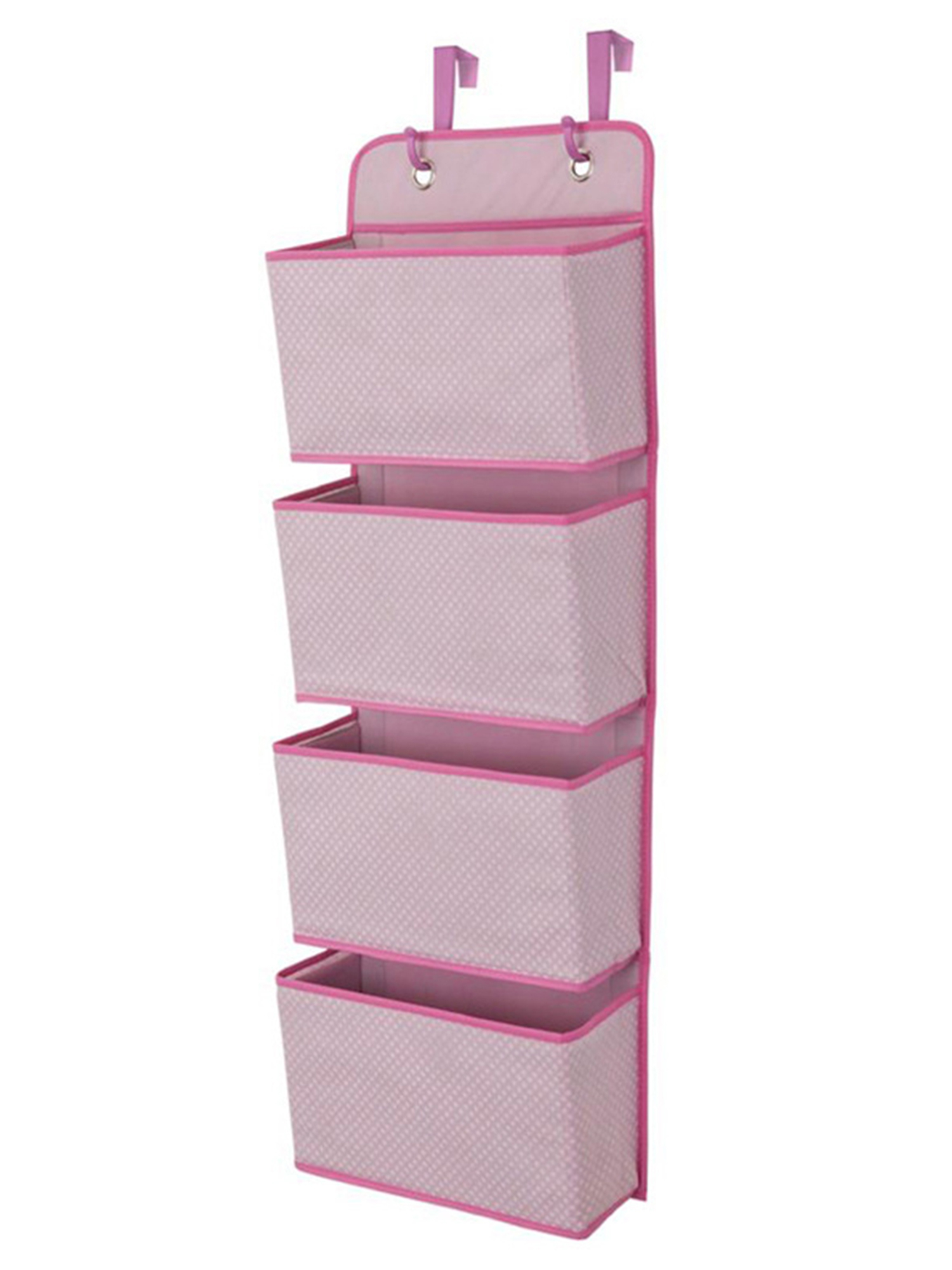 4 Tier Over The Door Hanging Hooks Organizer Pockets Storage Bags
