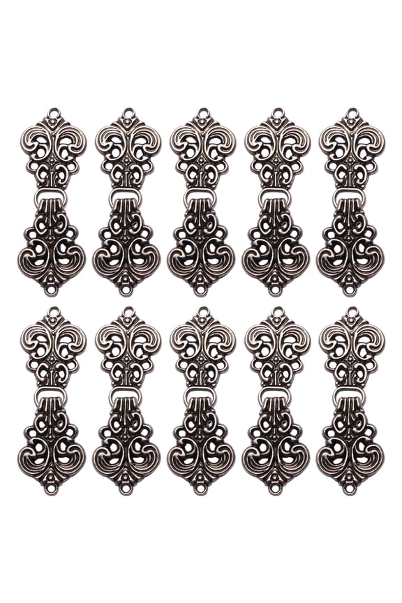 20 Pairs Cardigan Clips with Hollow Alloy Buckles - Shawl, Jacket, Scarf Clasps for Costume Party and Everyday Accessories