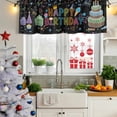 thumbnail image 6 of 2 Pack Valances for Windows, HAPPY BIRTHDAY Window Valances for Living Room/Bedroom/Bathroom, Cartoon Cakes Candles Lines Painted Light Filtering Kitchen Curtain Valance Window Treatment 54"W x18" L, 6 of 9