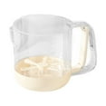 thumbnail image 1 of Tnarru Stand Mixer Egg Beater Handheld Portable Kitchen Utensil Milk Frother Semi Automatic Egg Whisk for Marinades Eggs Milk Powder white, 1 of 8