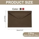 thumbnail image 2 of 2 Piezas de Carpetas de Fieltro, Carpeta de Sobre A4 Bolsa de Almacenamiento de Documentos con Cierre de Botón (Rojo/Marrón Oscuro), 2 of 7