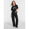 thumbnail image 2 of No Boundaries Sleep Oversized Cotton Graphic Tee, Women’s and Women's Plus XXS-3X, 2 of 5