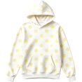 thumbnail image 3 of Girls Polka Dot Print Hoodie, Long Sleeve Pullover Sweatshirt with Pouch Pocket for Fall, 3 of 4