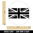thumbnail image 2 of United Kingdom Flag Union Jack Self-Inking Rubber Stamp Ink Stamper - Sky Blue Ink - Mini 1/2 Inch, 2 of 7