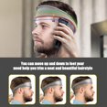 thumbnail image 5 of Curved Silicone Band Hair Trimming Guide, Curved Silicone Haircut Band for DIY Home Haircuts Fade Guide for Hair Clippers (Grey), 5 of 8