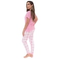 thumbnail image 2 of Just Love Womens 100% Cotton Tie Dye Short Sleeve Pajama Set  Vibrant, Breathable Sleepwear (Buffalo Plaid - Pink White, Medium), 2 of 3