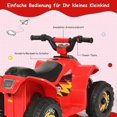 thumbnail image 5 of 6V electric quad bike for children mini electric quad bike children's car 73 x 40 x 44.5 cm red, 5 of 5