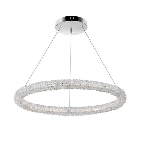 

LED Chandelier with Chrome Finish