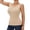 Z Beige, variant on Women's Pajama Tops Sleep Shirt Pajamas Shirt Women's Summer Lace Rib Camisole Tank Top With Padding Round Neck Breathable Undershirt Sleepwear